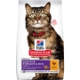Хиллс сухой корм для кошек для здоровья кожи и пищеварения