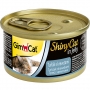 Gimcat Shinycat консервы для кошек с тунцом и креветками